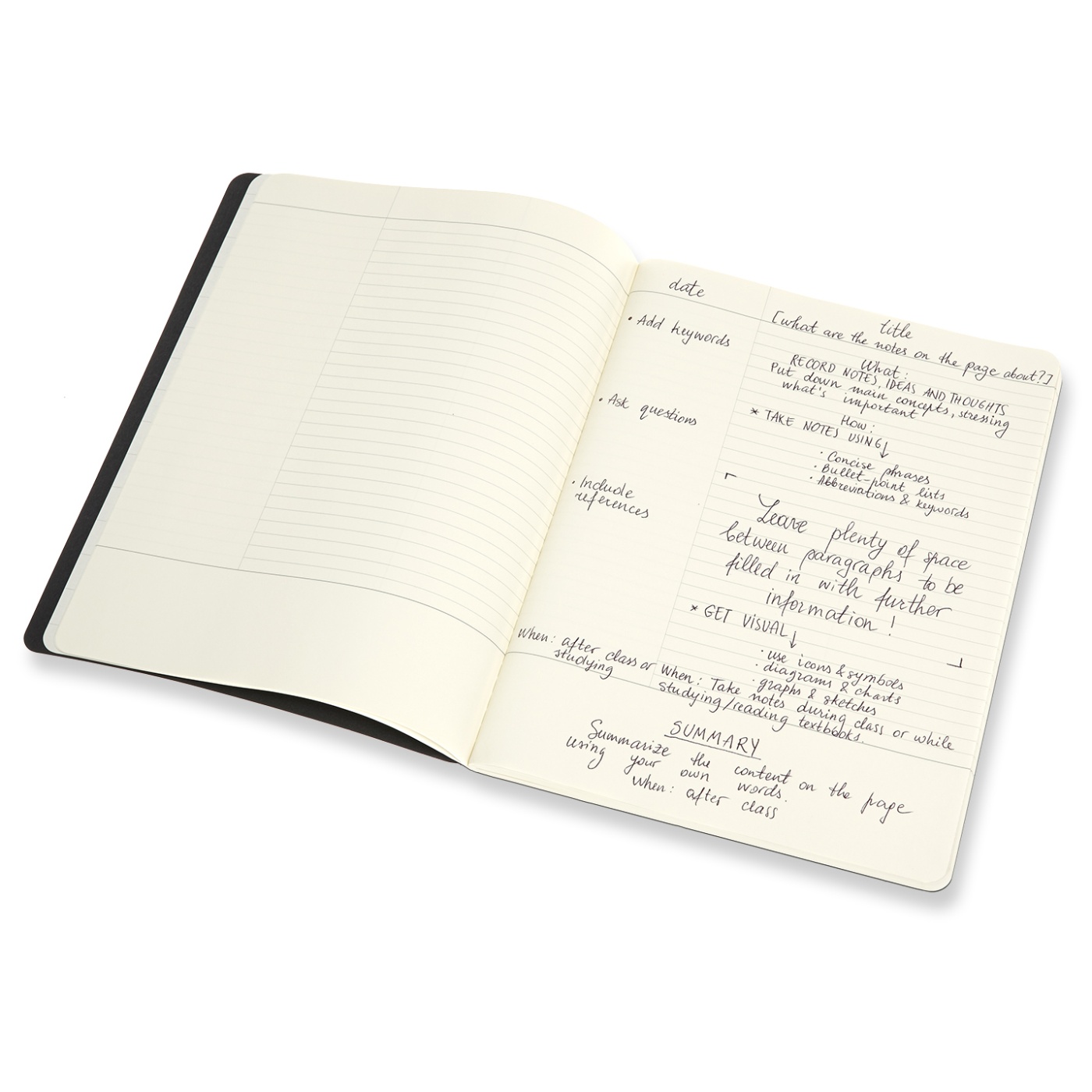 Cahier Subject A4 Sort/Rød Ruled i gruppen Papir & Blok / Skriv og noter / Notesbøger hos Pen Store (100337)