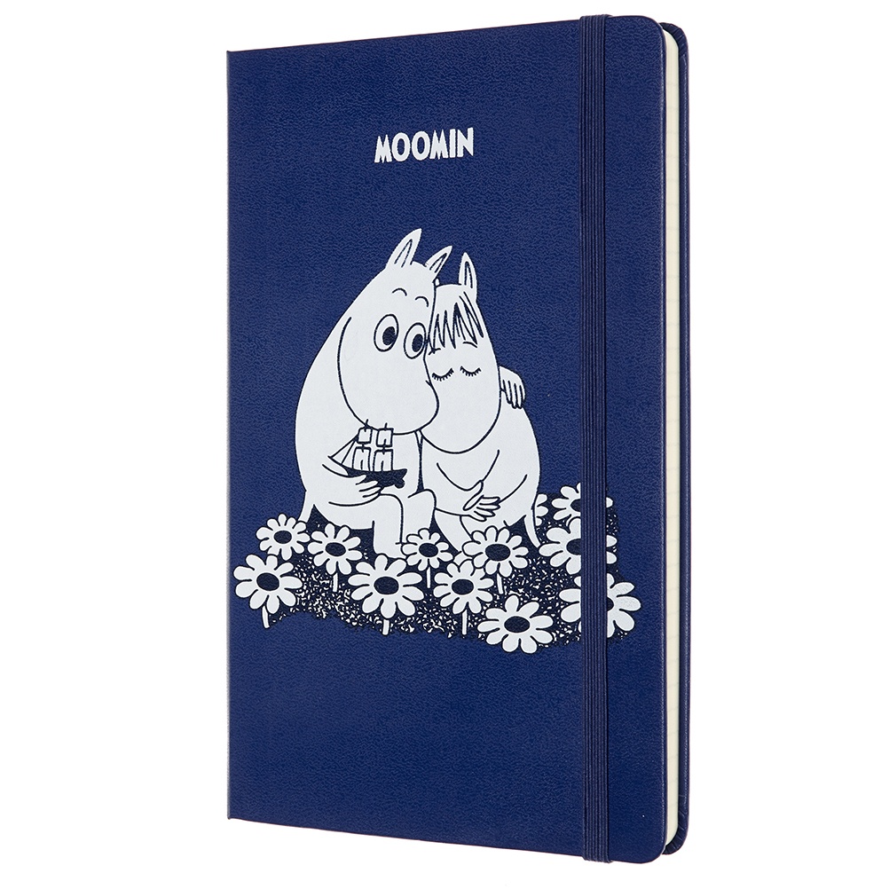 Hardcover Large Moomin Blå Ruled i gruppen Papir & Blok / Skriv og noter / Notesbøger hos Pen Store (100373)