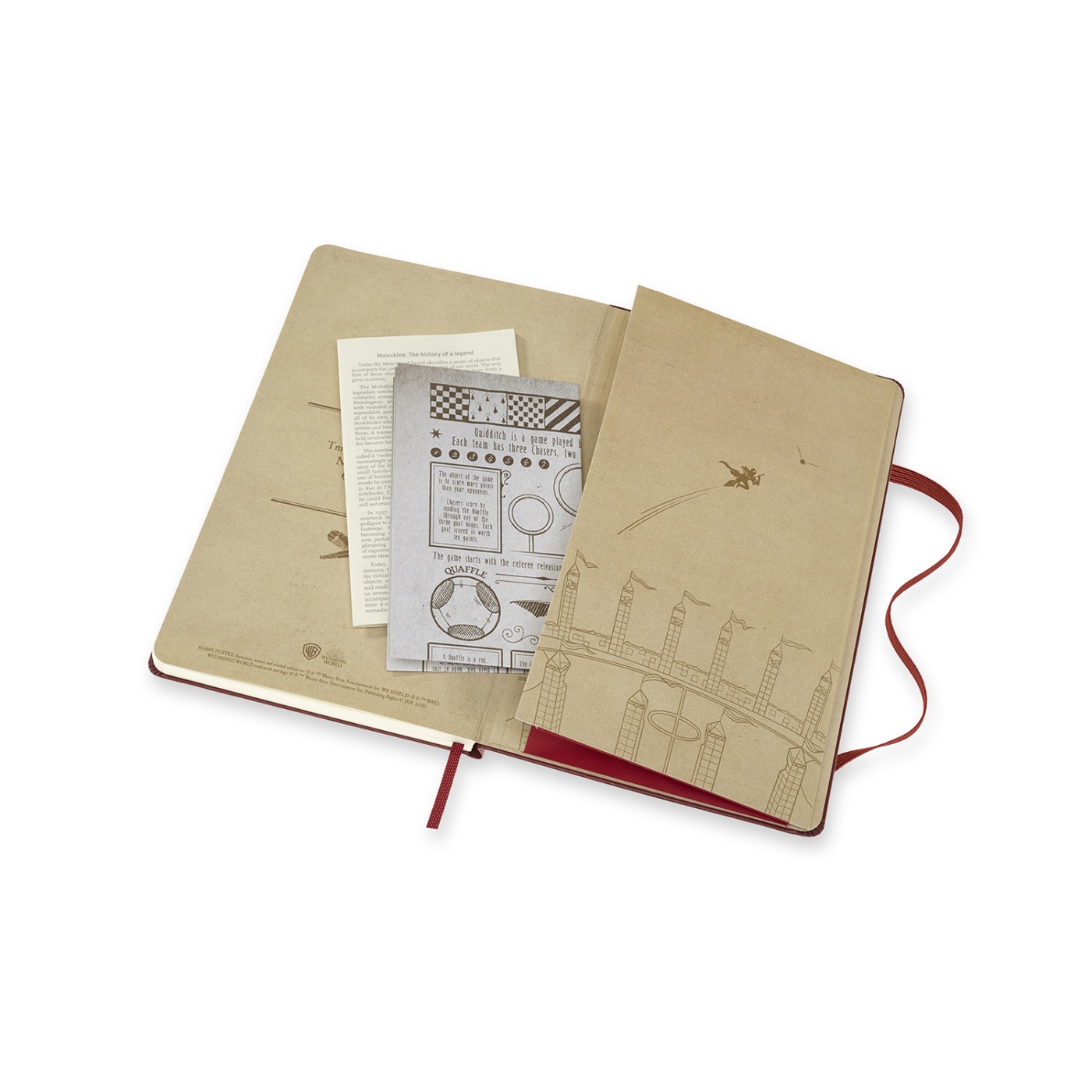 Hardcover Large Harry Potter Bordeaux Red i gruppen Papir & Blok / Skriv og noter / Notesbøger hos Voorcrea (100402)
