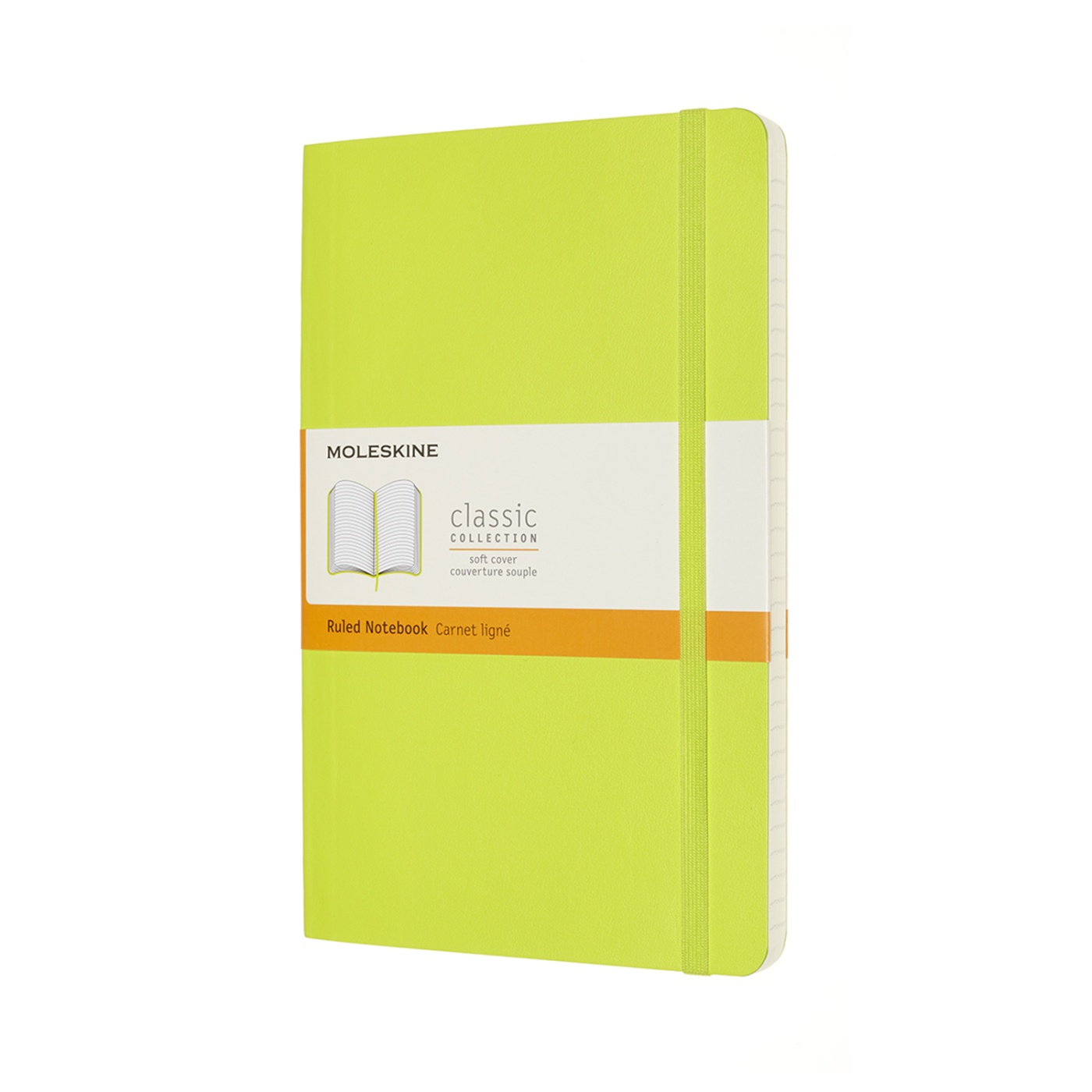 Classic Soft Cover Large Lemon Green i gruppen Papir & Blok / Skriv og noter / Notesbøger hos Pen Store (100420_r)
