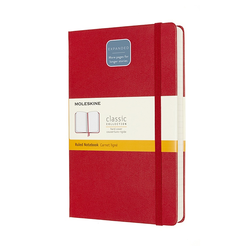 Classic Hardcover Expanded Red i gruppen Papir & Blok / Skriv og noter / Notesbøger hos Pen Store (100432_r)