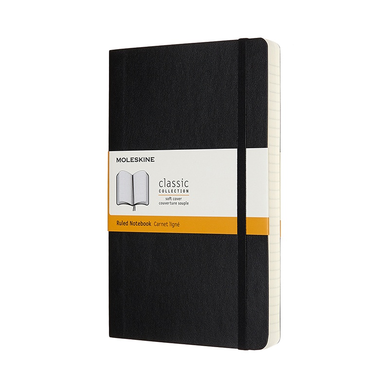 Classic Soft Cover Expanded Black i gruppen Papir & Blok / Skriv og noter / Notesbøger hos Pen Store (100434_r)