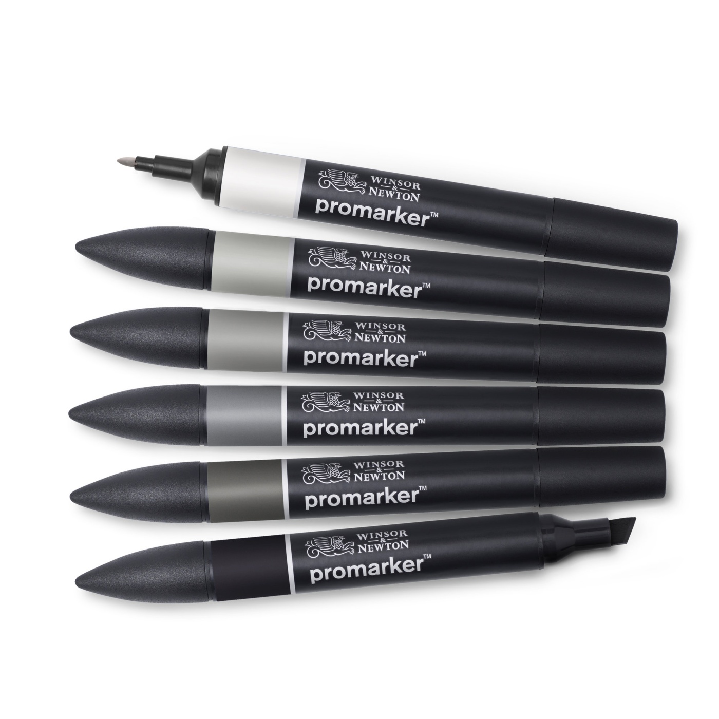 ProMarker sæt 6 stk Neutral Grey tones i gruppen Penne / Kunstnerpenne / Tuschpenne hos Pen Store (100541)