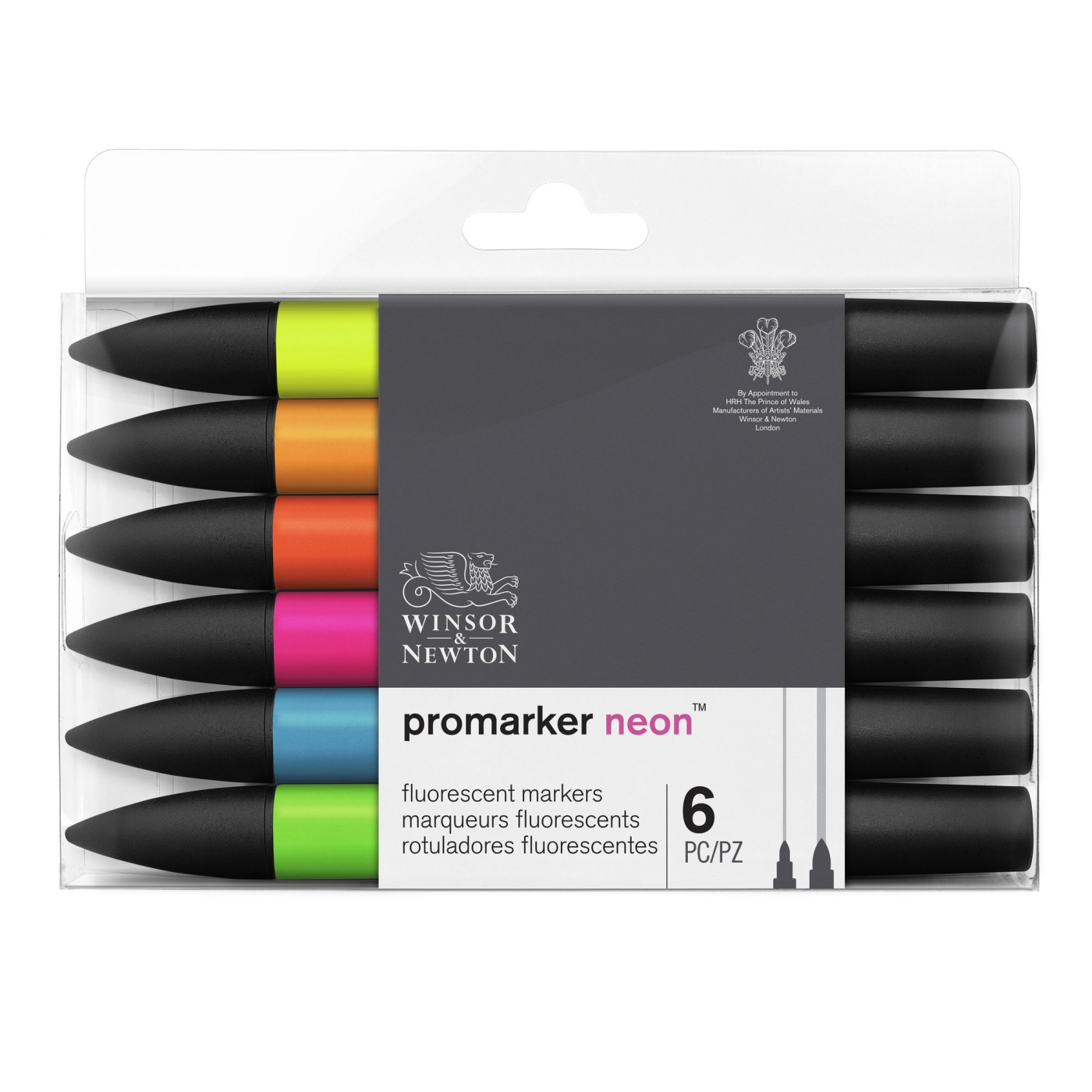 Neon Marker sæt 6 stk i gruppen Penne / Kunstnerpenne / Illustrationmarkers hos Pen Store (100555)