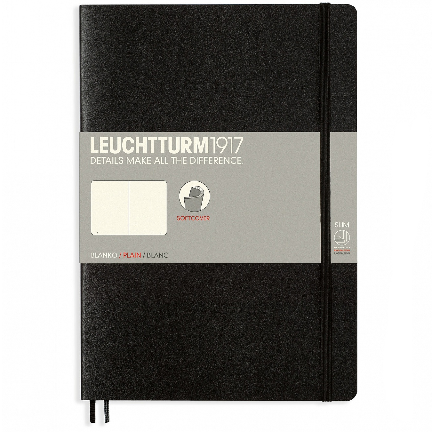 Notebook B5 Softcover Plain i gruppen Papir & Blok / Skriv og noter / Notesbøger hos Pen Store (100696_r)