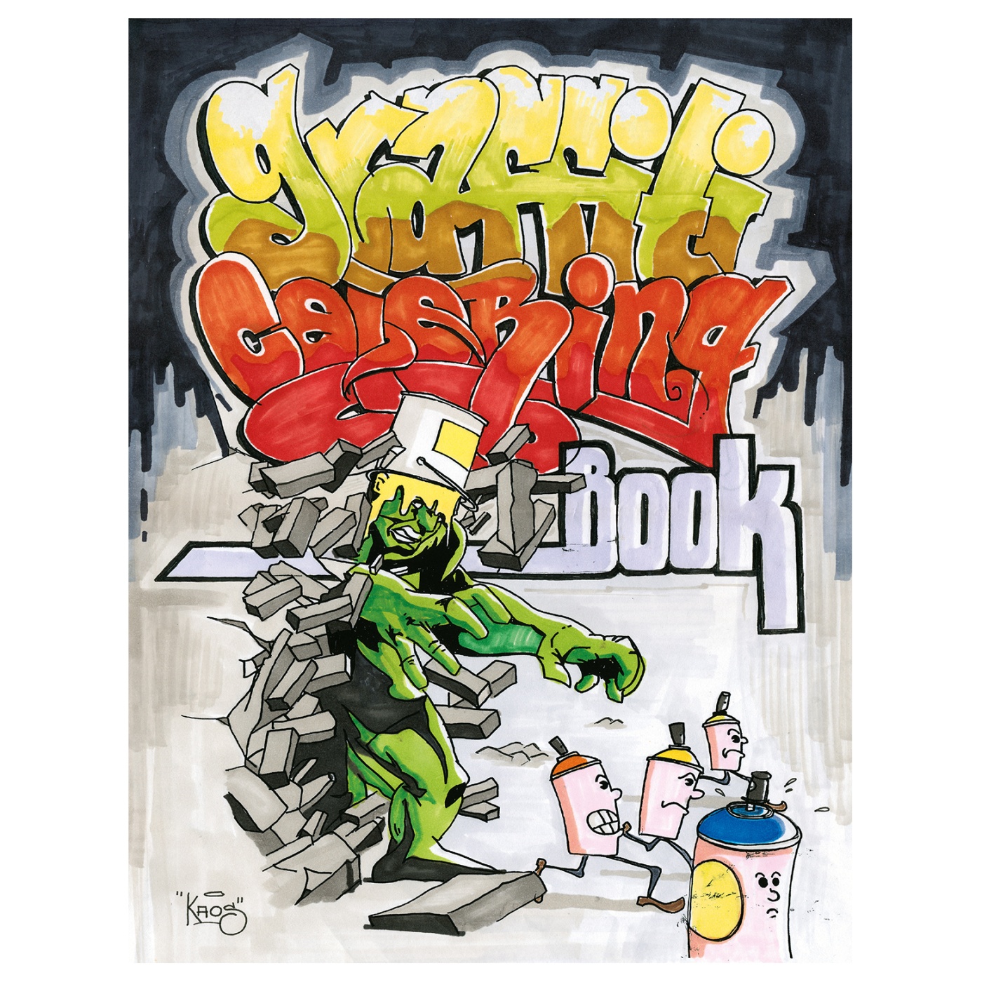 Graffiti Coloring Book i gruppen Kids / Bøger til børn / Farvelægning og håndværksbøger hos Voorcrea (101370)