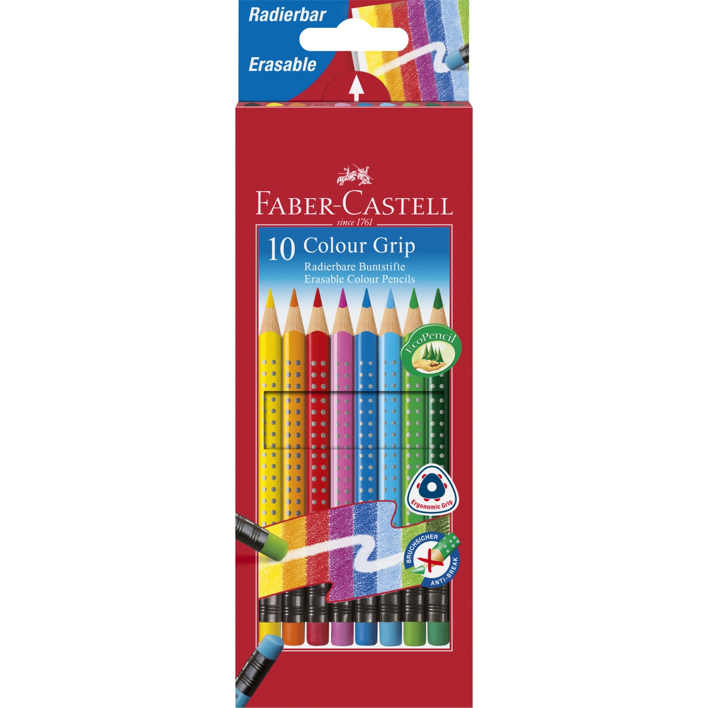 Colour Grip Farvepenne Erasable 10-sæt i gruppen Kids / Børnepenne / 3 år+ hos Pen Store (101397)