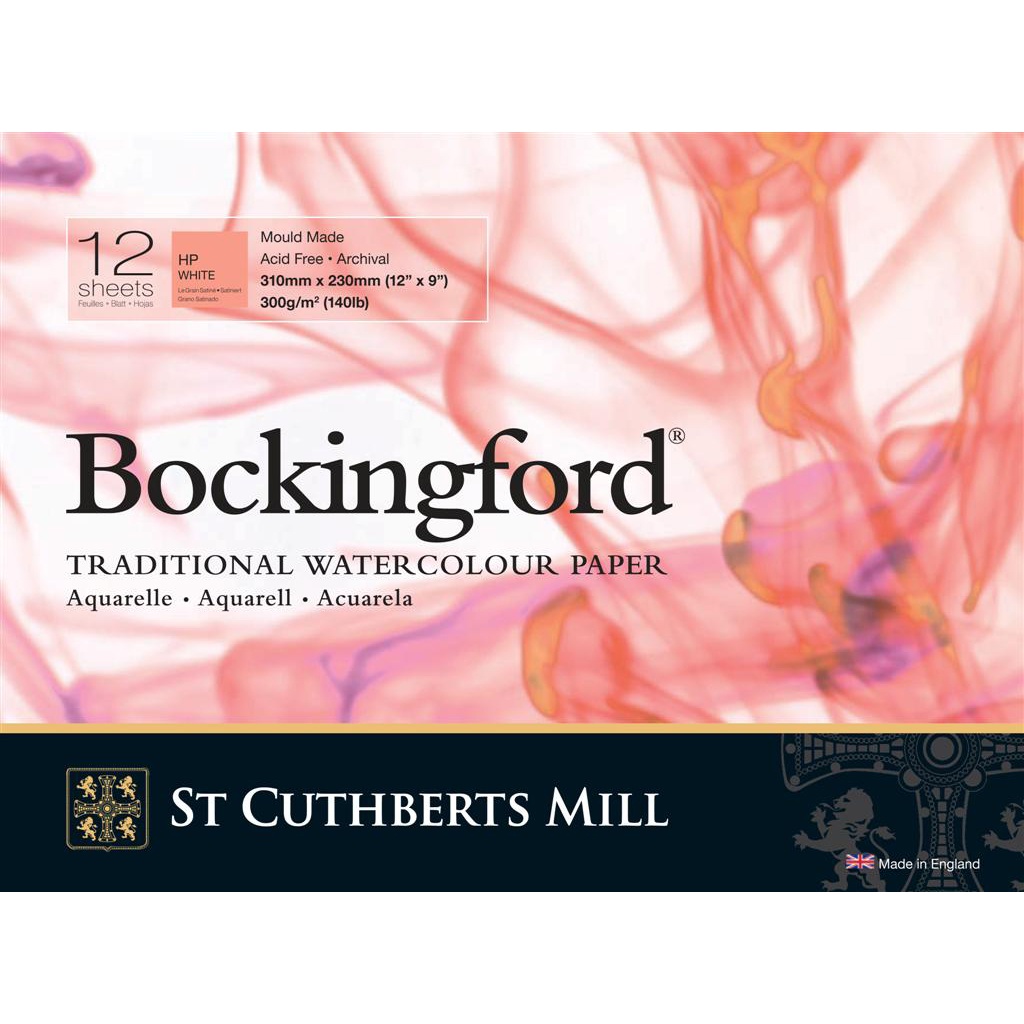 Bockingford Akvarelblok 300g 310x230mm HP i gruppen Papir & Blok / Kunstnerblok / Akvarelblok hos Pen Store (101491)