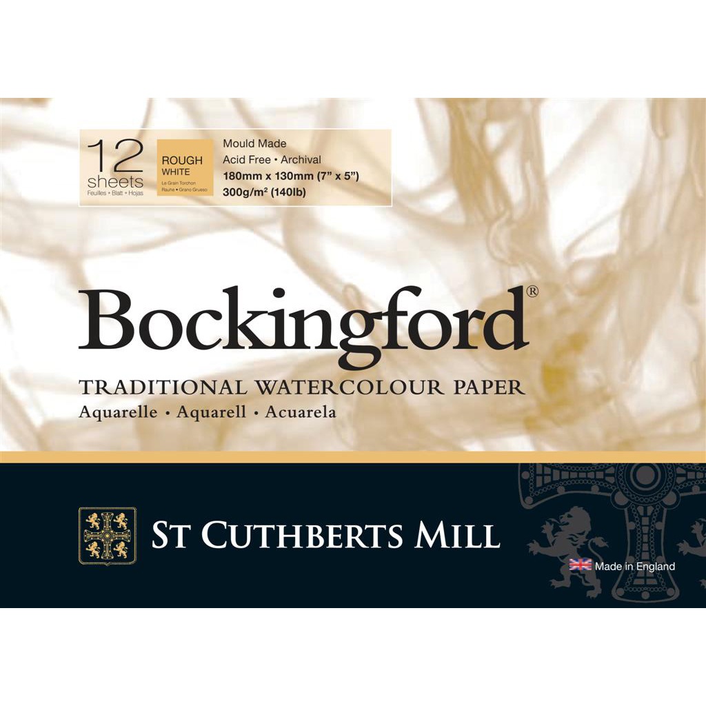 Bockingford Akvarelblok 300 g 180 x 130 mm Rough i gruppen Papir & Blok / Kunstnerblok / Akvarelblok hos Pen Store (101499)