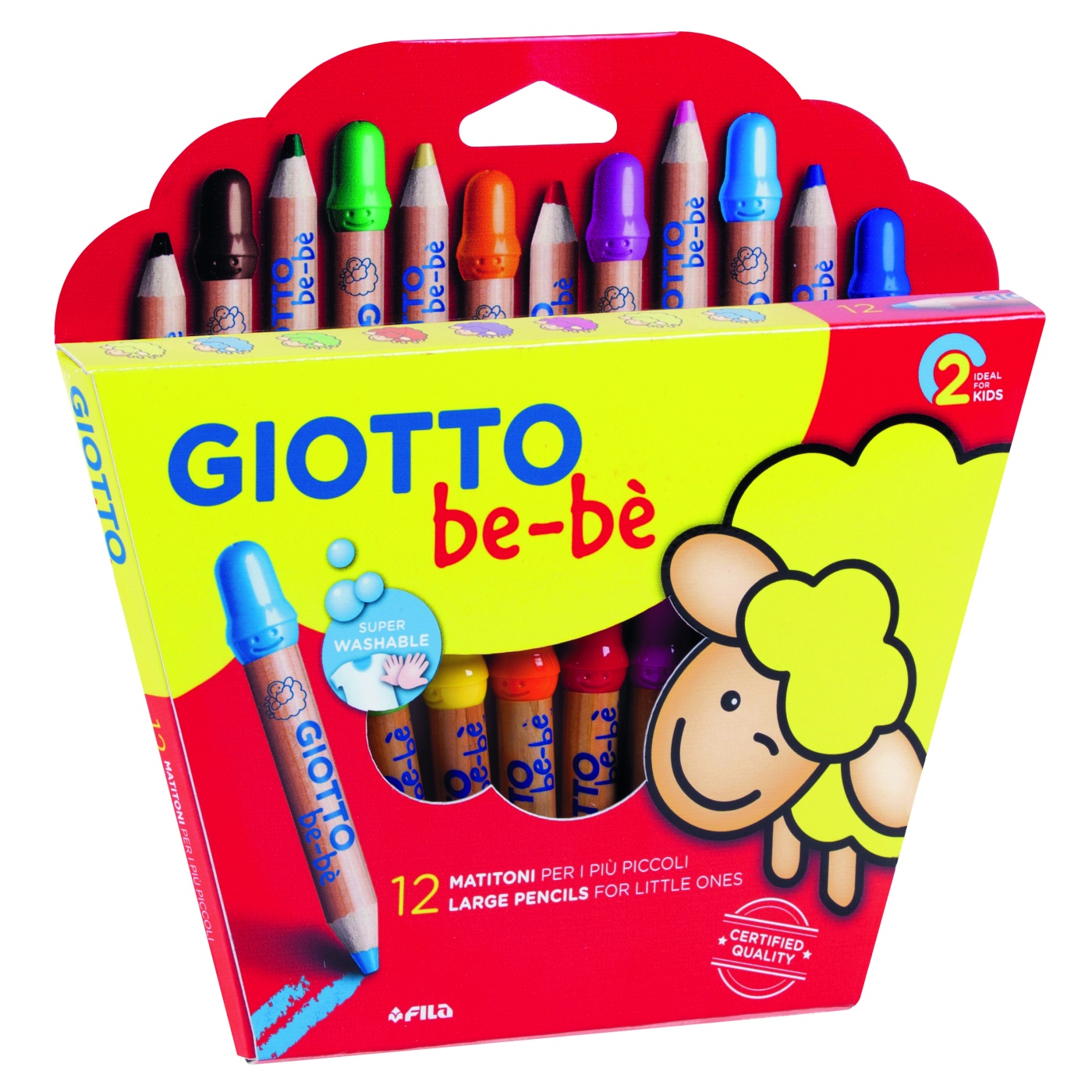 Be-bè Farvepenne 12-sæt i gruppen Kids / Børnepenne / Farvepenne for børn hos Pen Store (101597)