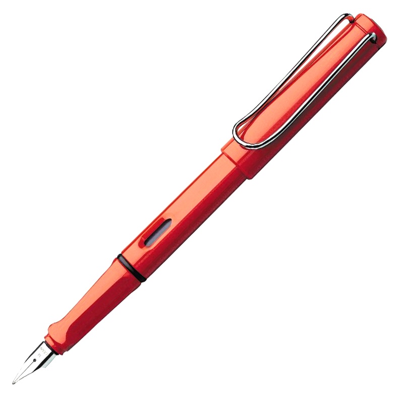 Safari Fyldepen Red i gruppen Penne / Fine Writing / Fyldepenne hos Pen Store (101909_r)