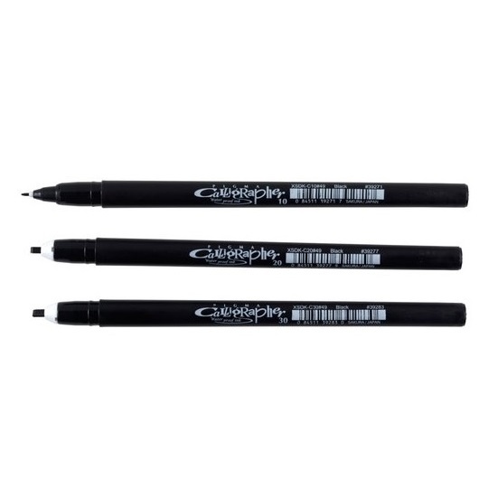 Calligrapher Pen sæt 3 stk i gruppen Hobby & Kreativitet / Kalligrafi / Kalligrafipenn hos Pen Store (102297)