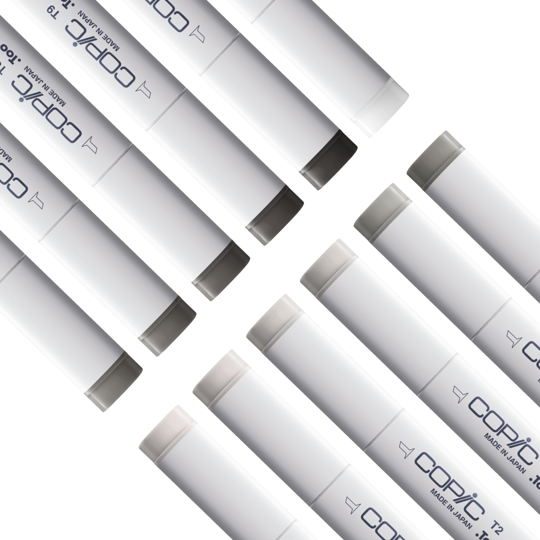 Classic sæt 12 stk Toner Gray