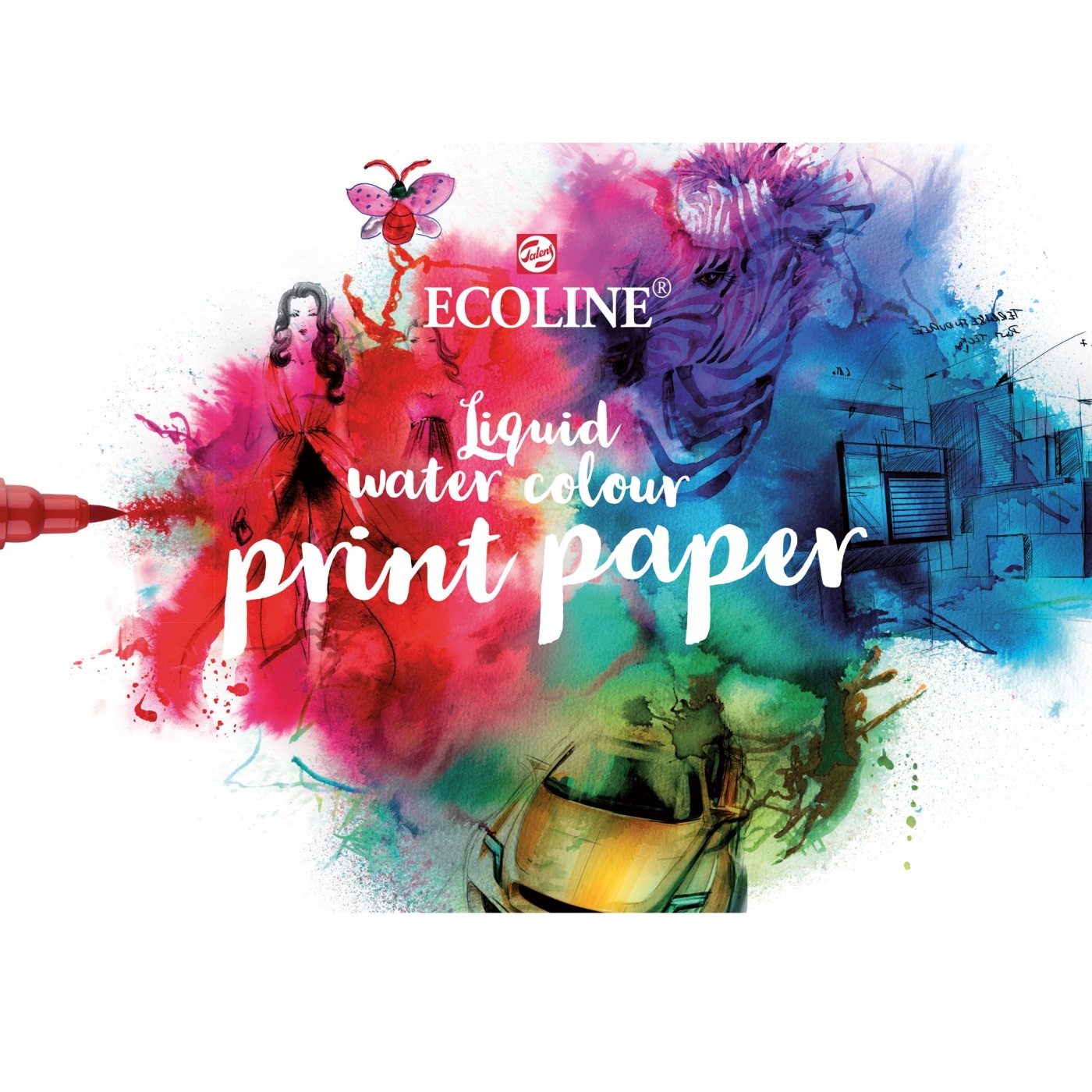 Print Paper 75-pack i gruppen Papir & Blok / Kunstnerblok / Akvarelblok hos Pen Store (103786)