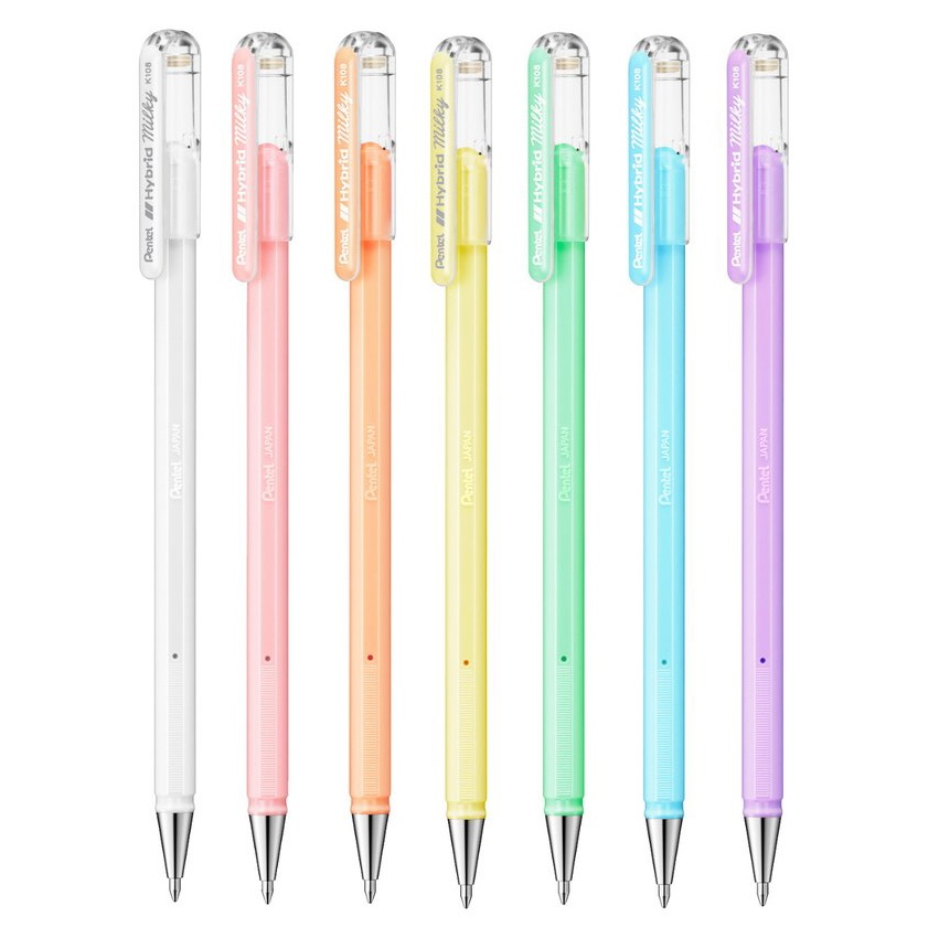 Milky Hybrid Gel Pen i gruppen Penne / Mærkning og kontor / Kuglepenne til kontoret hos Pen Store (104608_r)
