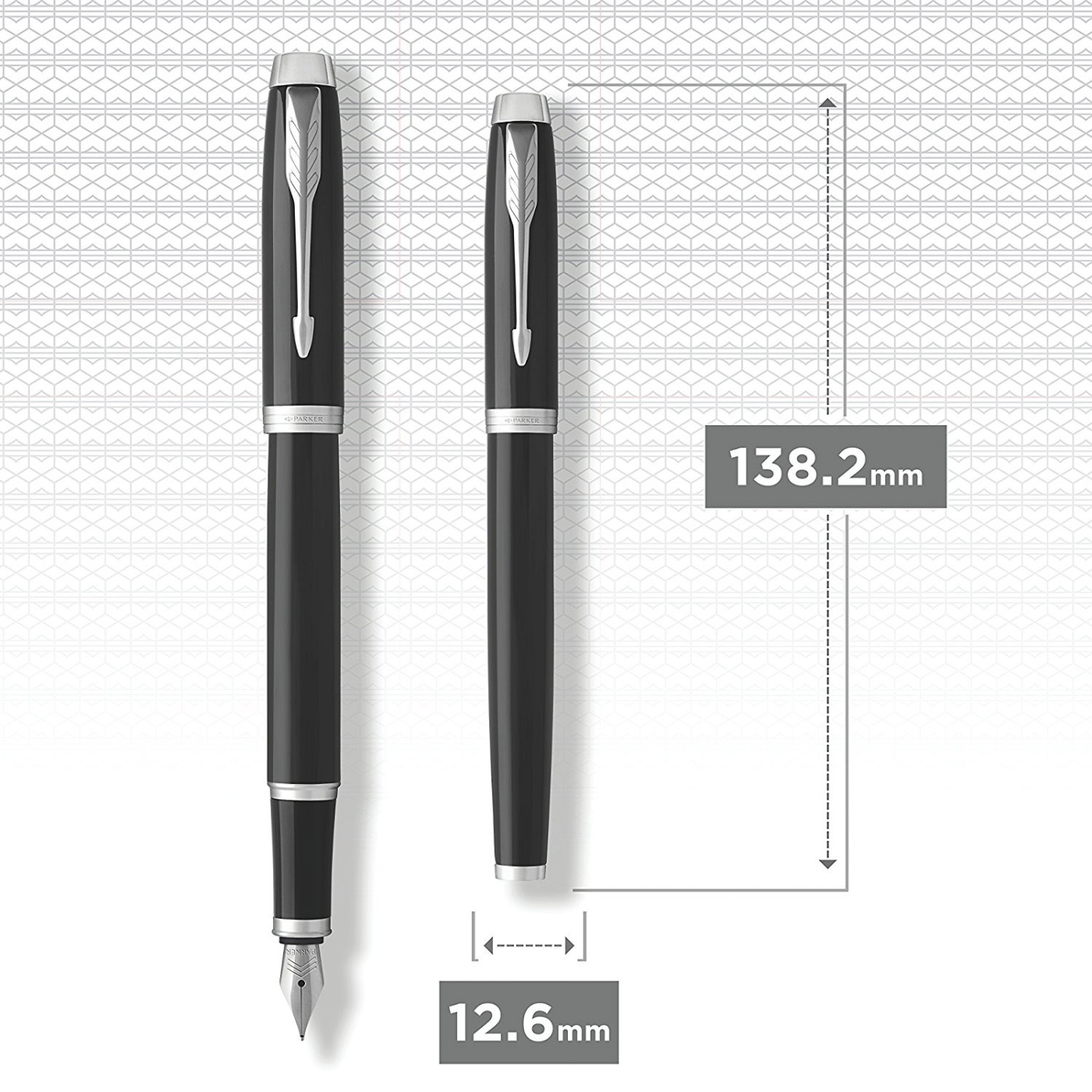 IM Black/Chrome Fyldepen i gruppen Penne / Fine Writing / Fyldepenne hos Pen Store (104667_r)
