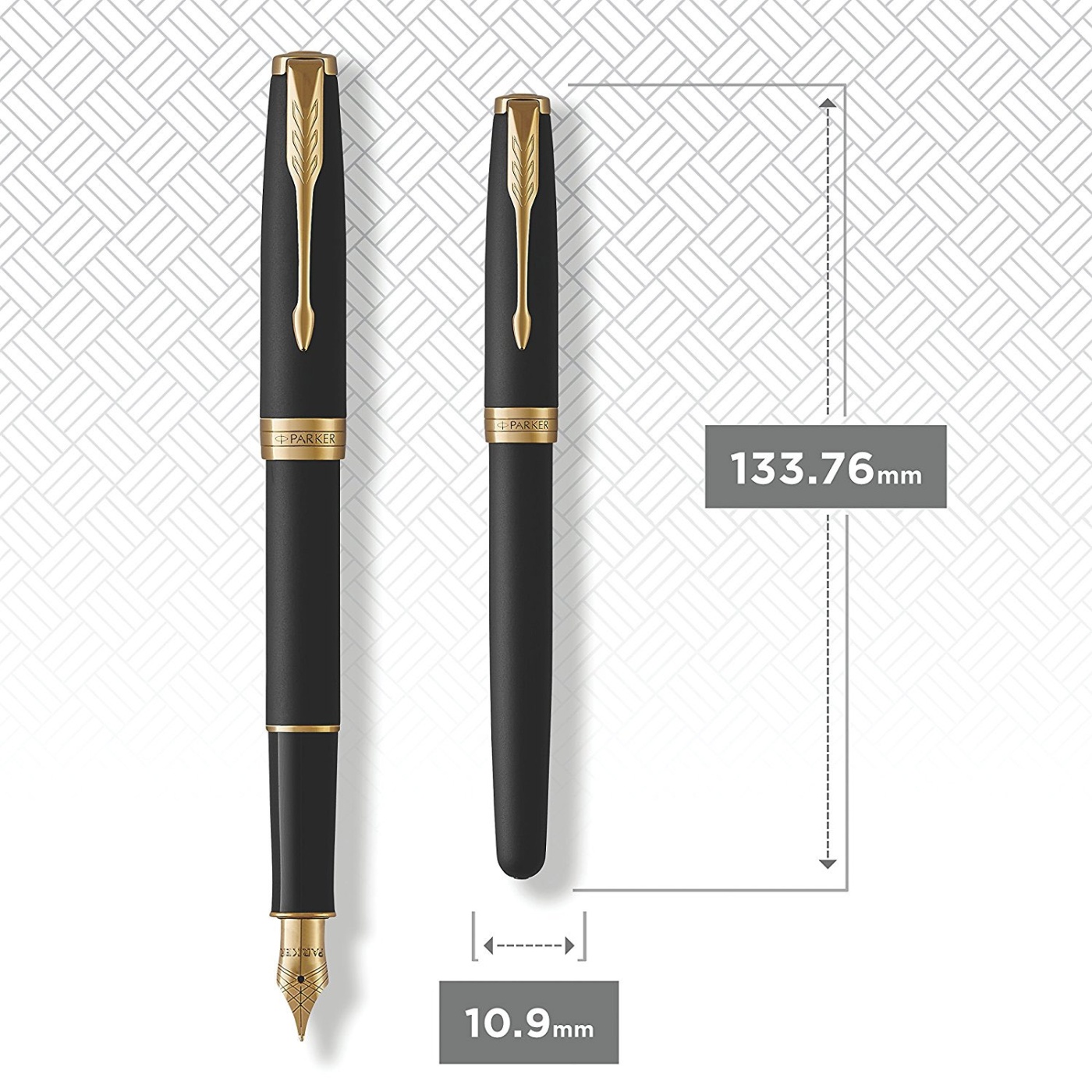 Sonnet Black/Gold Fyldepen i gruppen Penne / Fine Writing / Fyldepenne hos Pen Store (104695_r)