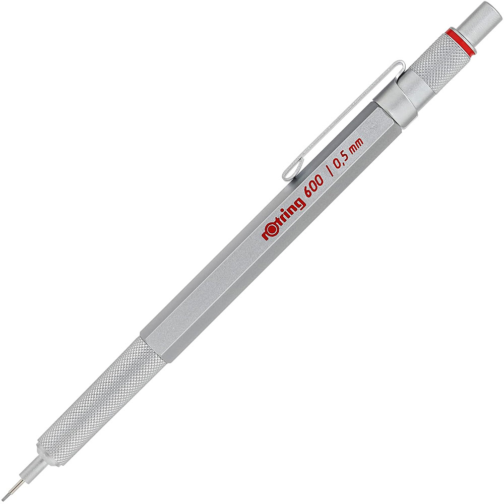 600 Stiftblyant 0,5 Silver i gruppen Penne / Mærkning og kontor / Kuglepenne til kontoret hos Pen Store (104710)