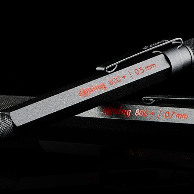 800+ Mechanical Pencil 0.5 Black i gruppen Penne / Mærkning og kontor / Kuglepenne til kontoret hos Pen Store (104821)