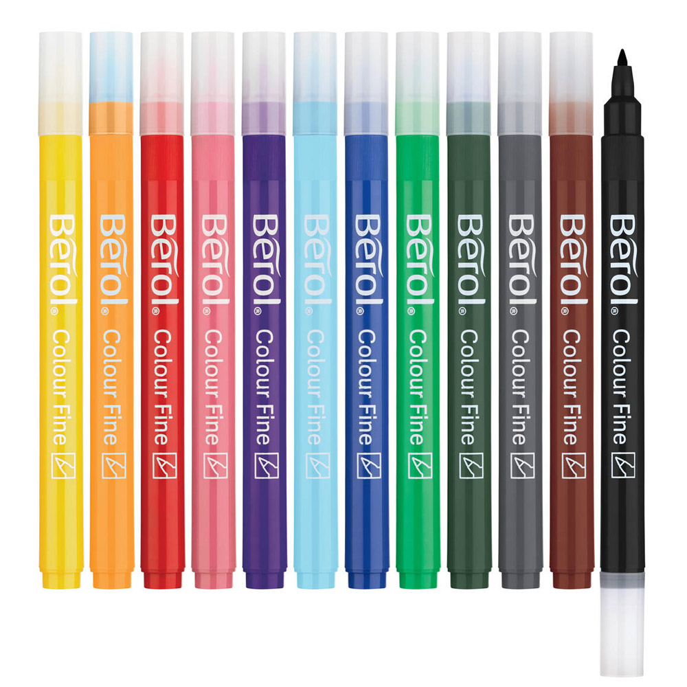 Colour Fine Tip 12-pak i gruppen Kids / Børnepenne / Tuschpenne for børn hos Pen Store (104848)