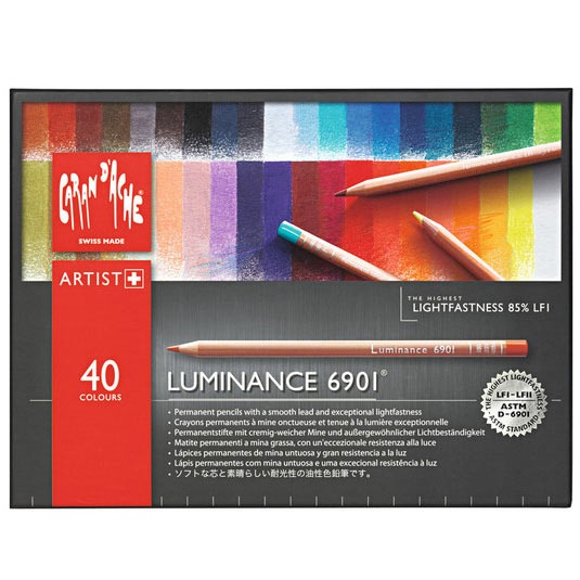Luminance 6901 Farveblyanter sæt 40 stk i gruppen Penne / Kunstnerpenne / Farvepenne hos Voorcrea (104930)