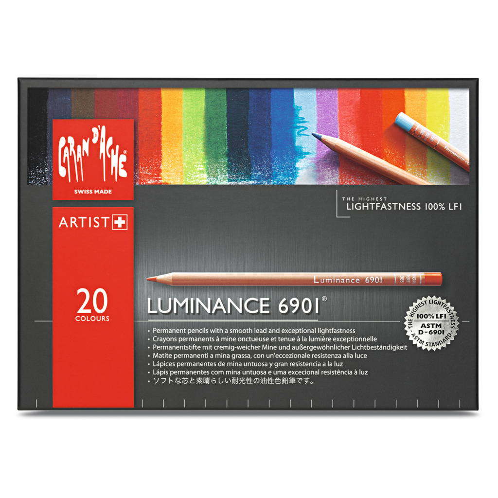 Luminance 6901 Farveblyanter sæt 20 stk i gruppen Penne / Kunstnerpenne / Farvepenne hos Pen Store (104932)