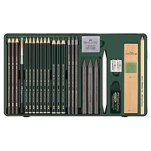 Pitt Graphite sæt 26 stk i gruppen Kunstnerartikler / Kridt og blyanter / Grafit og blyant hos Pen Store (105981)