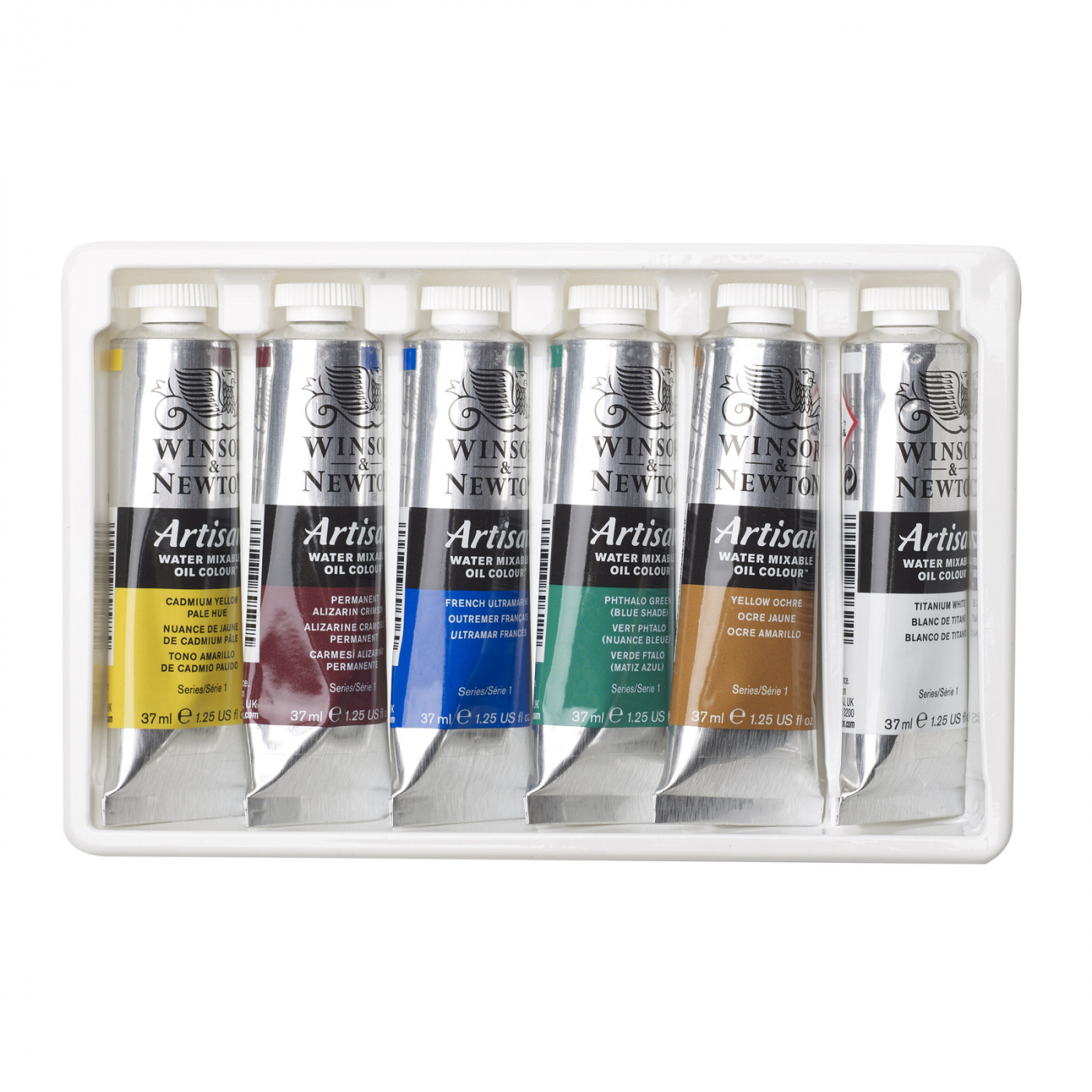 Artisan Water Mixable Oil Color Beginners 6-set 37 ml i gruppen Kunstnerartikler / Farver / Oliemaling hos Pen Store (107252)