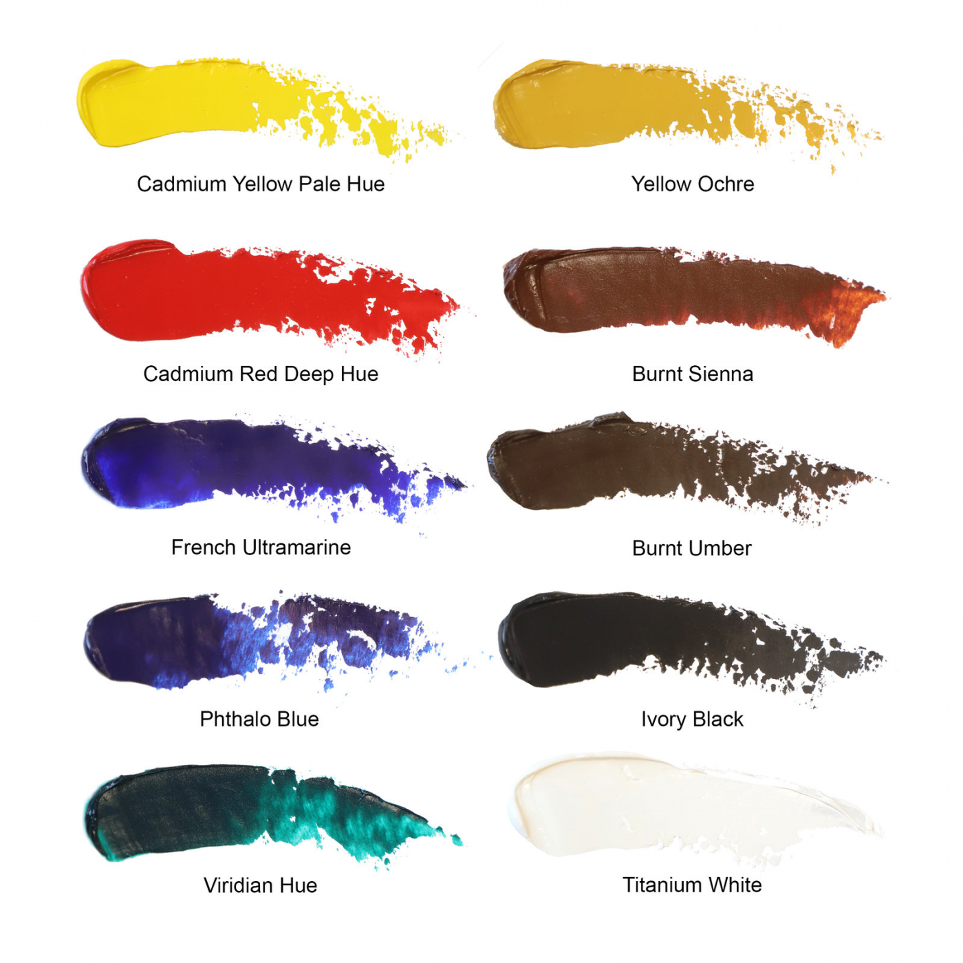 Winton Oil Color Tube 21 ml 10-set i gruppen Kunstnerartikler / Farver / Oliefarve hos Voorcrea (107255)