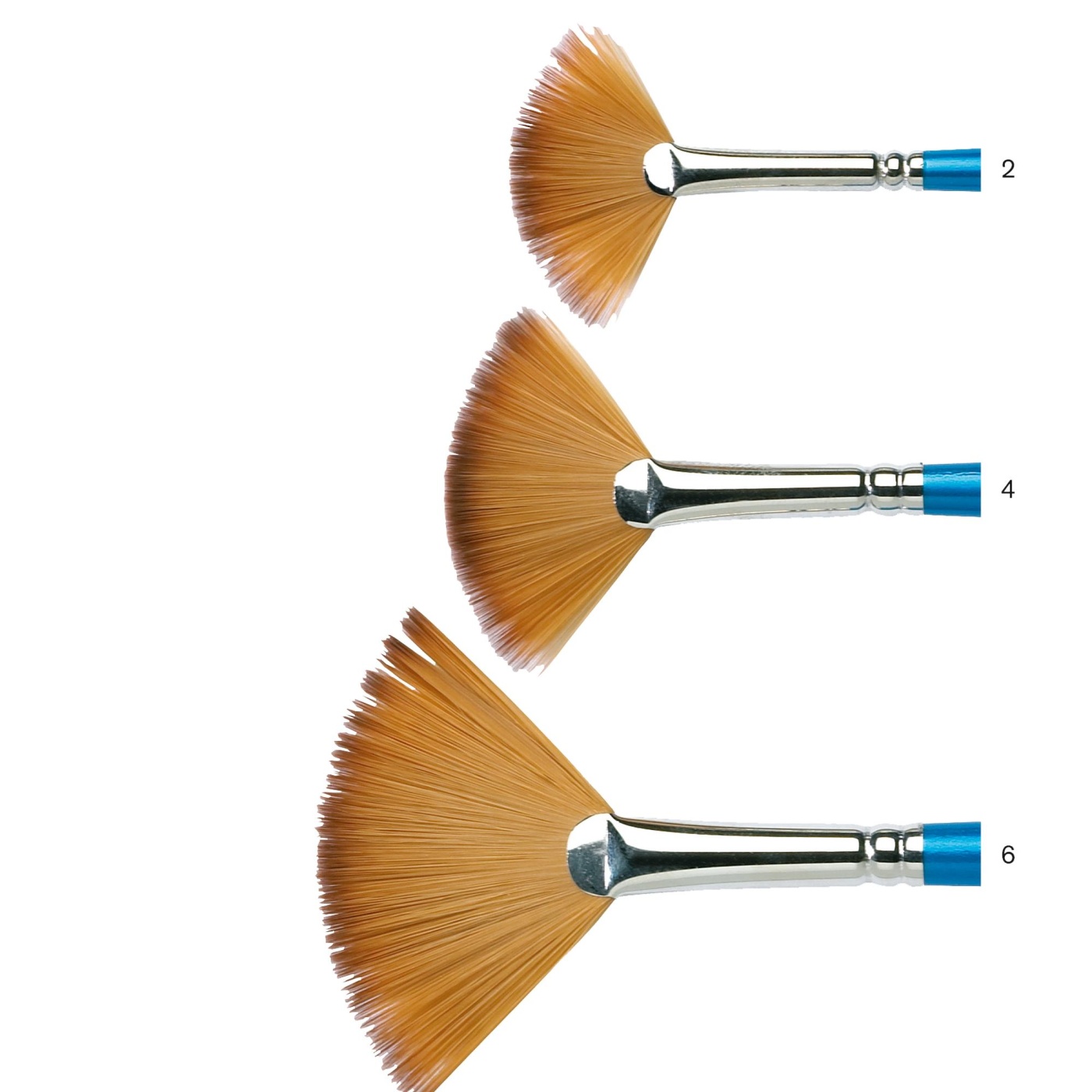 Cotman Brush - Series 888 Fan 4 - Short Handle i gruppen Kunstnerartikler / Pensler / Brede pensler hos Pen Store (107651)