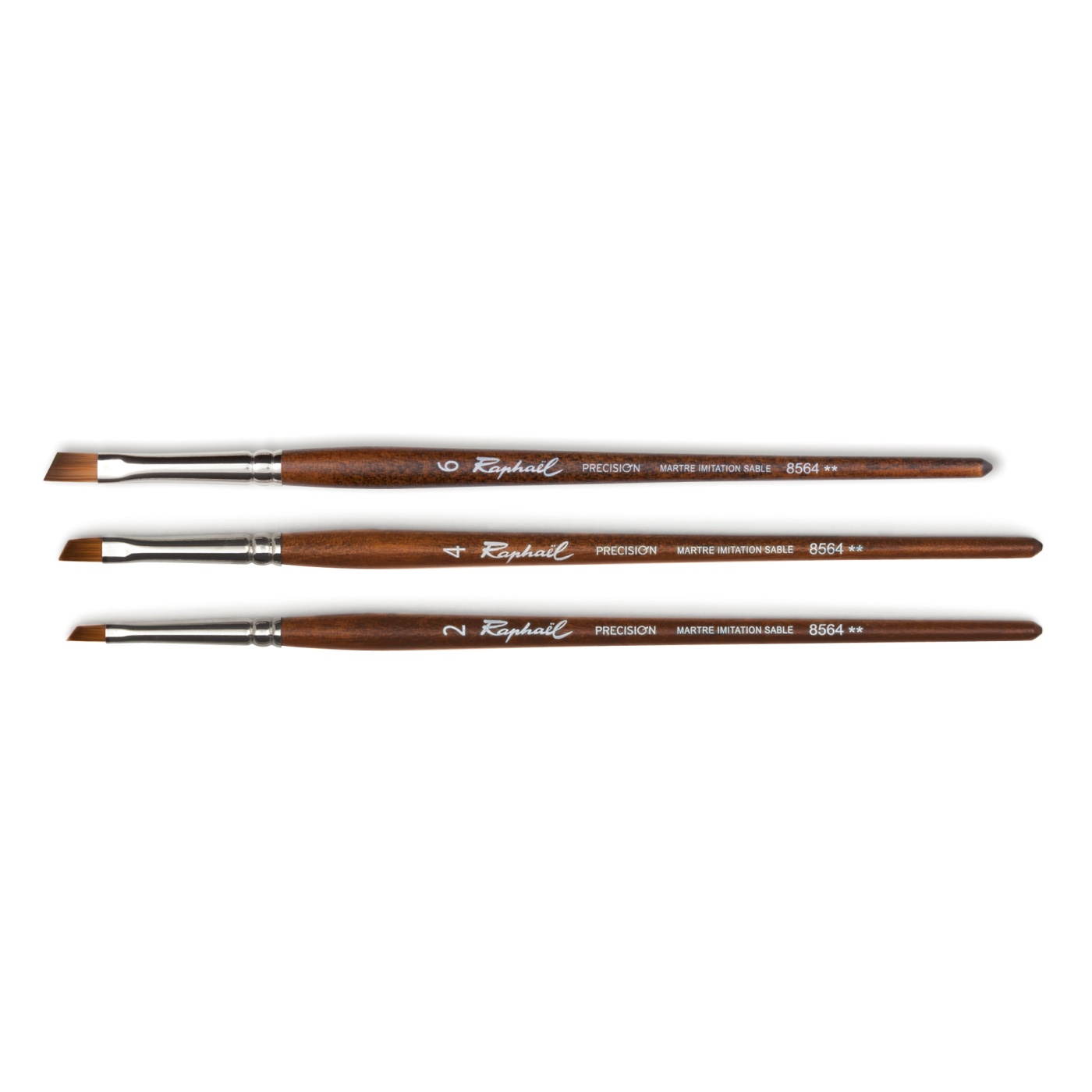 Precision Brush 8564 Angle st 6 i gruppen Kunstnerartikler / Pensler / Syntetiske pensler hos Pen Store (108285)