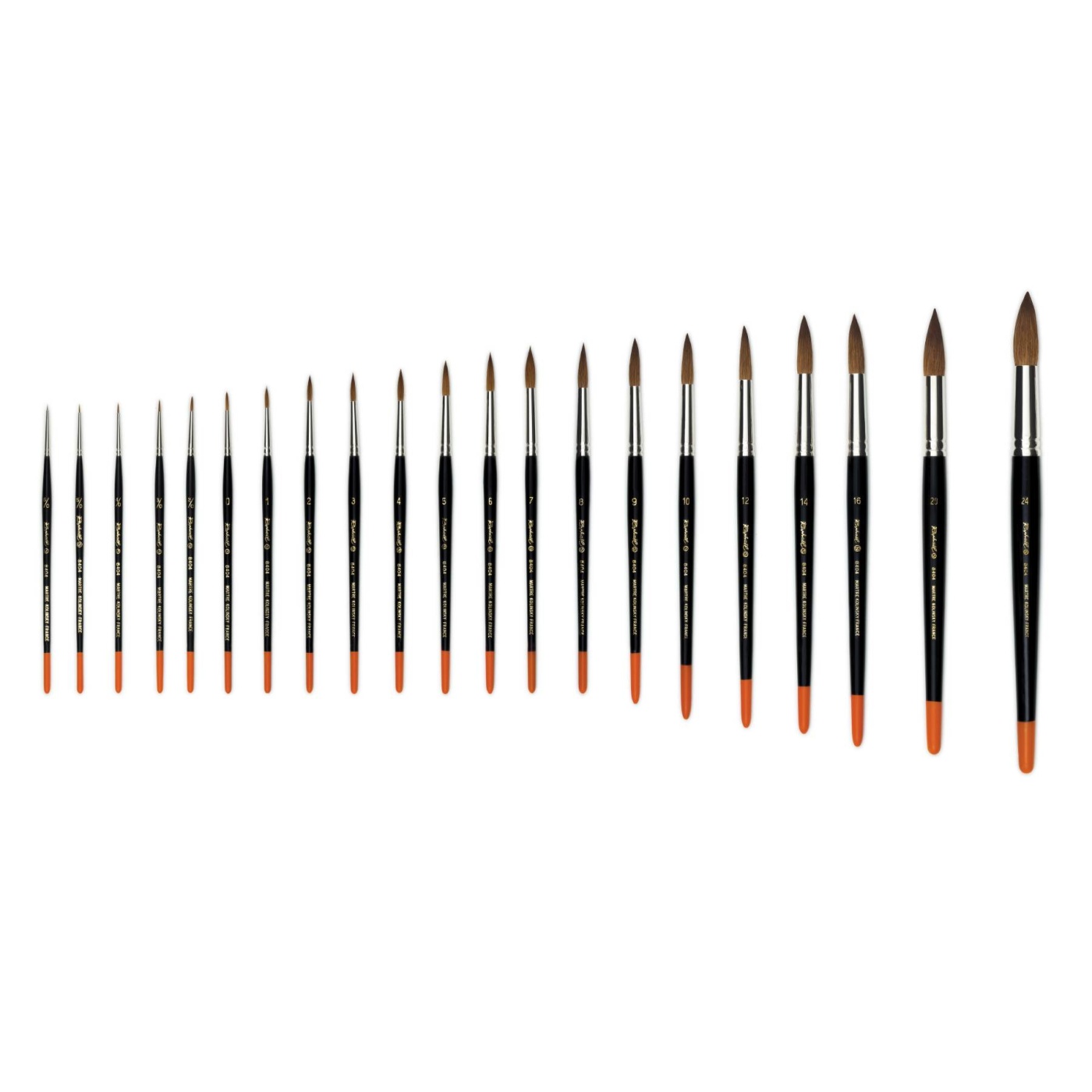 Pure Kolinsky Sable Brush Round 8404 St 3 i gruppen Kunstnerartikler / Pensler / Pensler med naturhår hos Pen Store (108296)