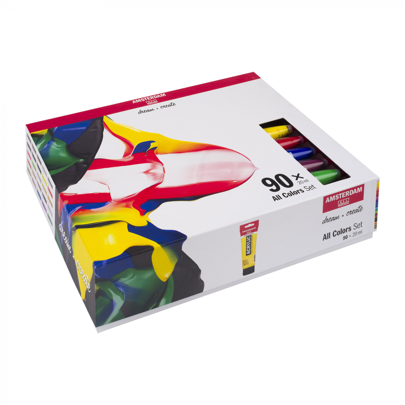 Akryl Standard Sæt 90 x 20 ml i gruppen Kunstnerartikler / Farver / Akrylfarver hos Pen Store (111762)