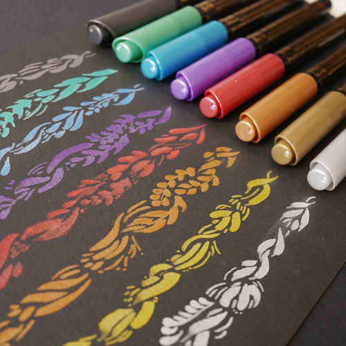 Fudebiyori 8-­sæt Metallic