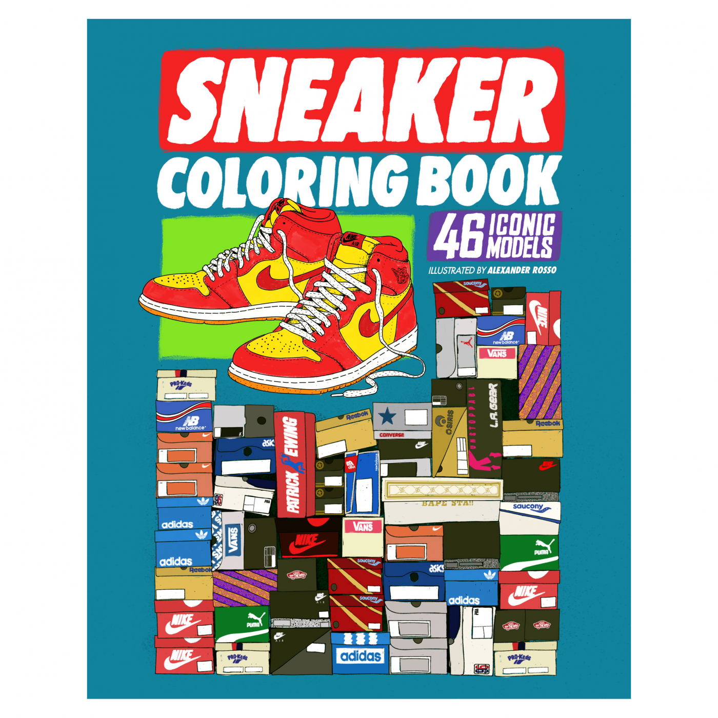 røg Bliv klar support Books Sneaker Coloring Book | Pen Store