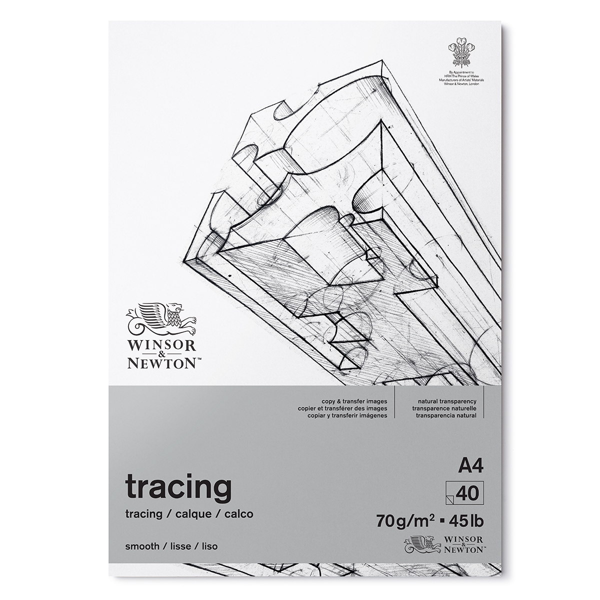Tracing Pad A4 70 g i gruppen Papir & Blok / Kunstnerblok / Tracing og kalkering hos Pen Store (128598)