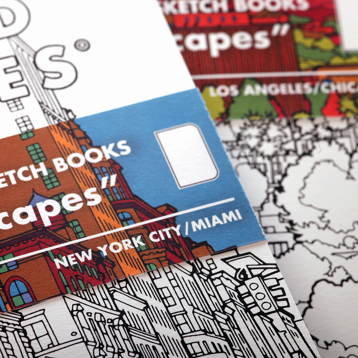 Streetscape Sketchbook Los Angeles/Chicago 2-Pack i gruppen Papir & Blok / Kunstnerblok / Skitsebøger hos Pen Store (129840)