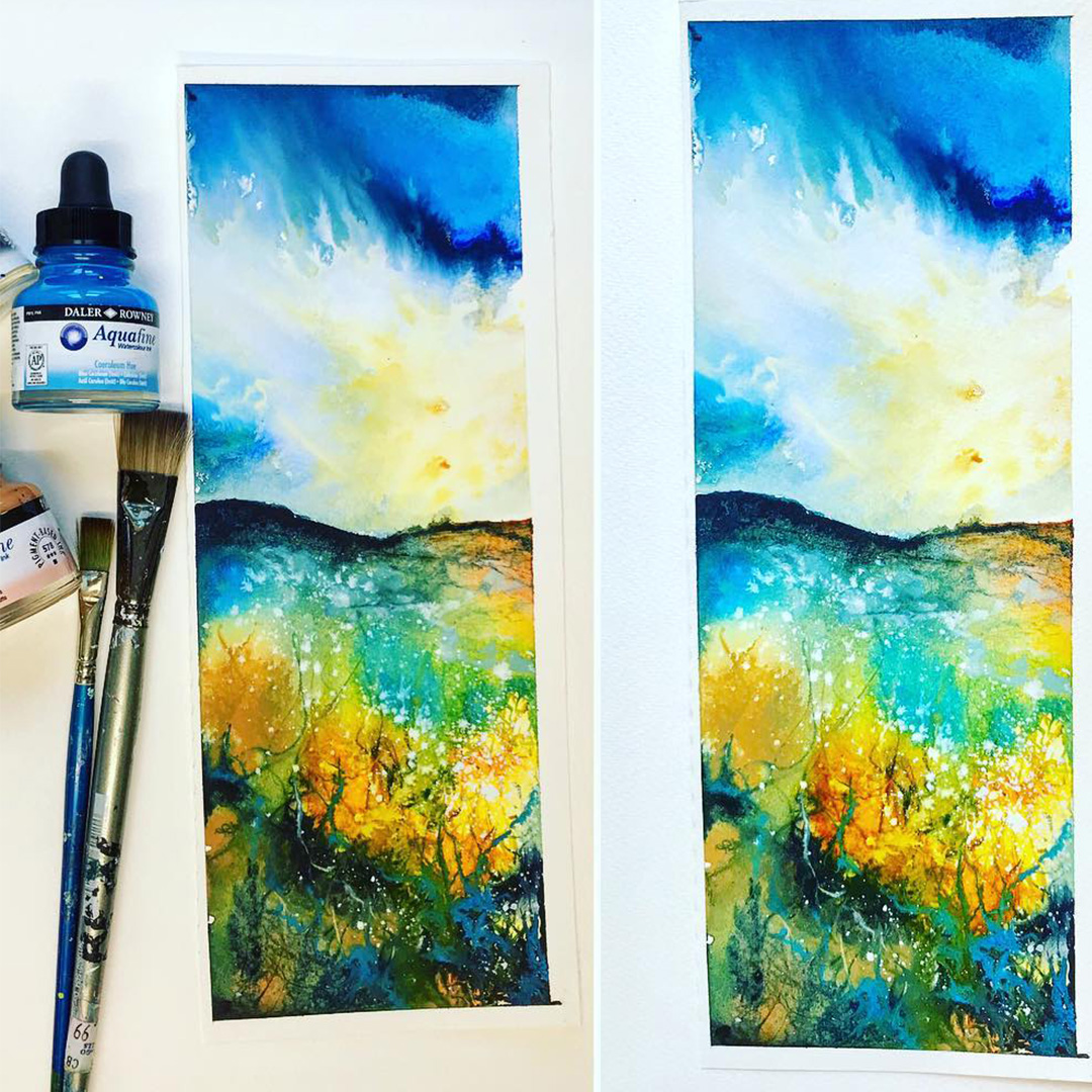 Watercolor brush series 55 Short Flat Nr 1.5