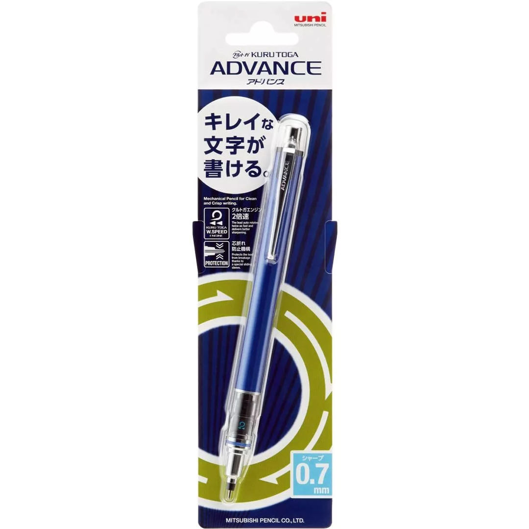 Stiftblyant Kuru Toga Advance 0,7 mm Blå