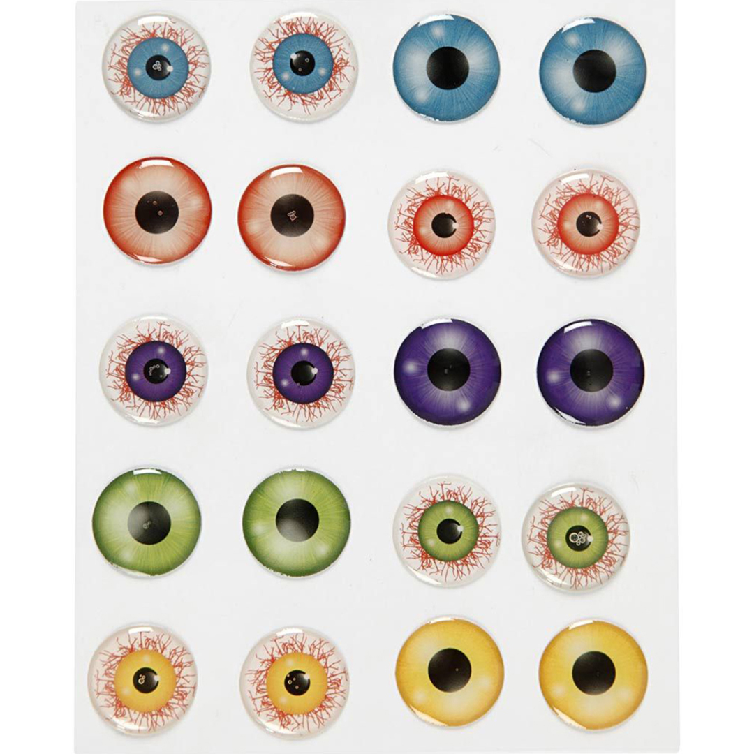 3D Øjne 20 mm