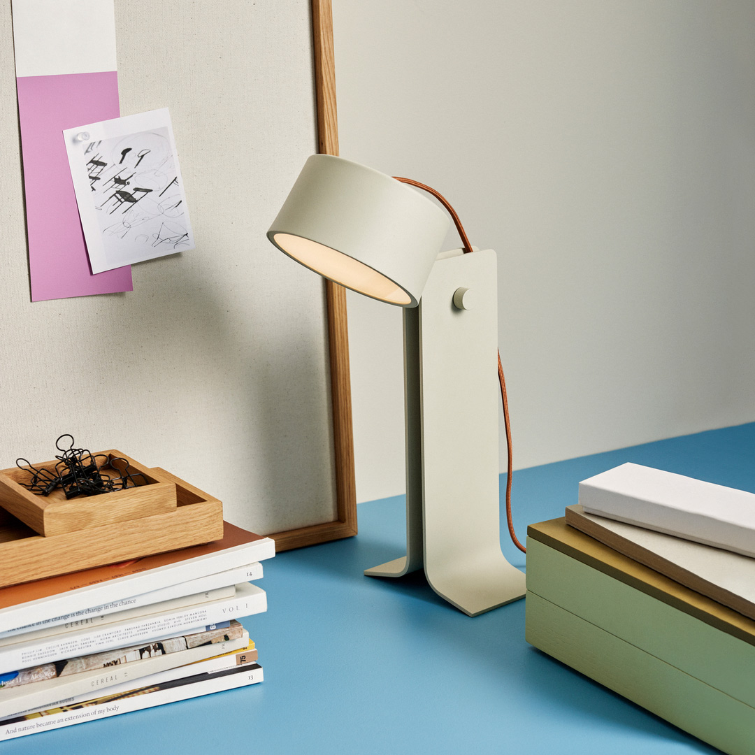 Crea Bordlampe Sand/Orange