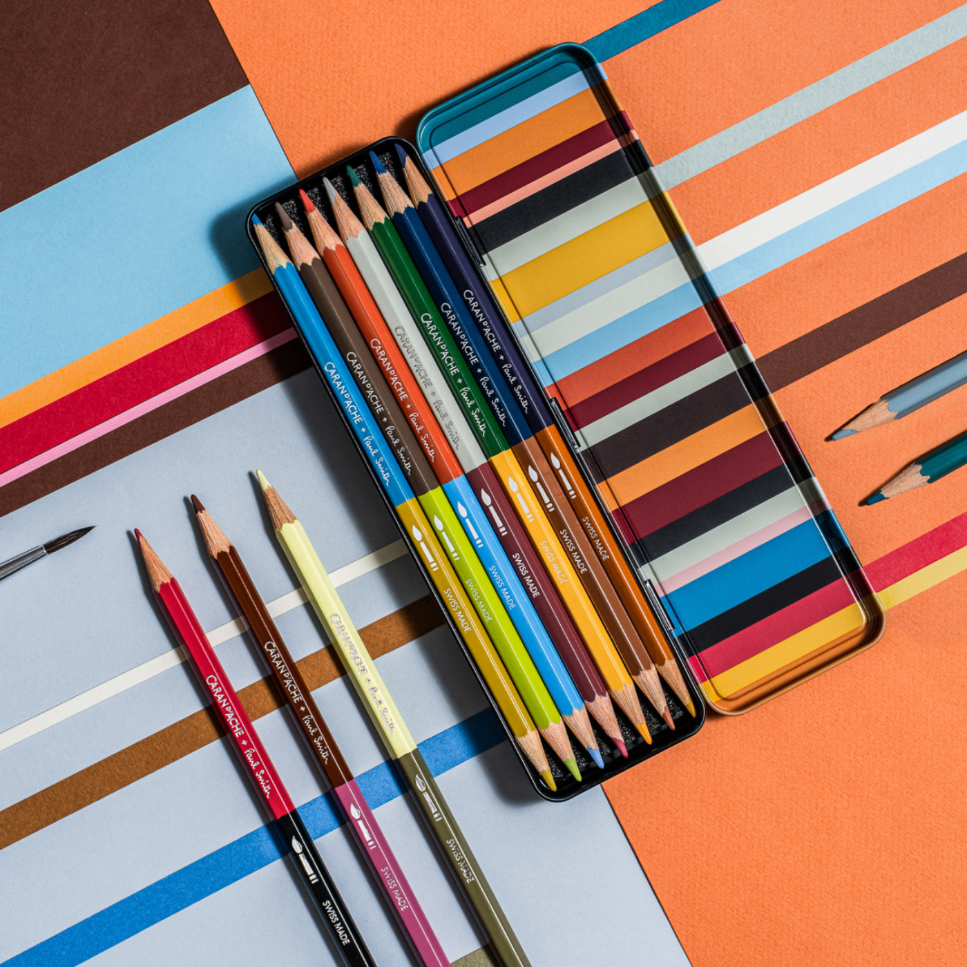 Bicolor Paul Smith 12‑sæt + pensel