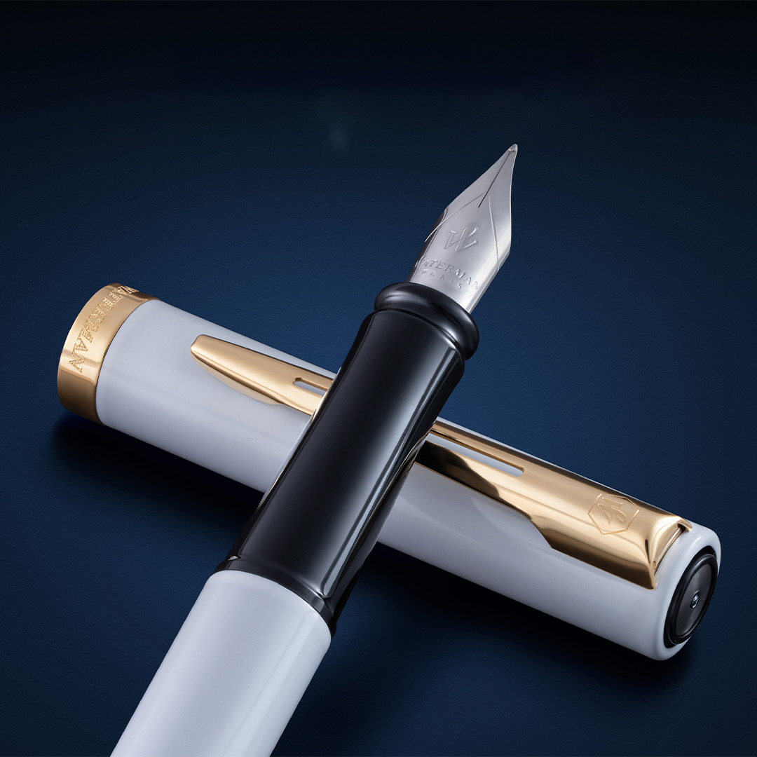 Impression White/Gold Fyldepen