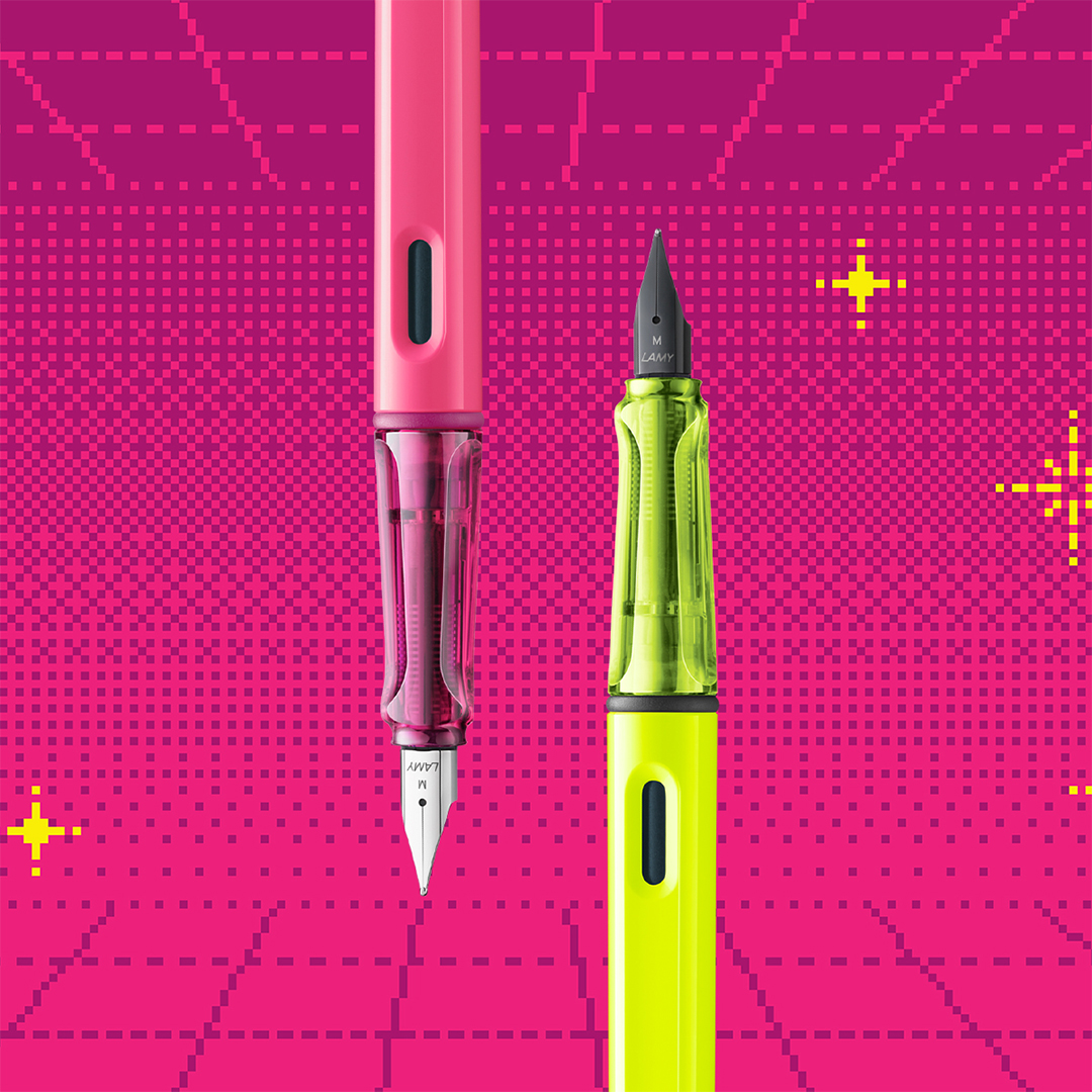 Safari Fyldepen Neon Pink