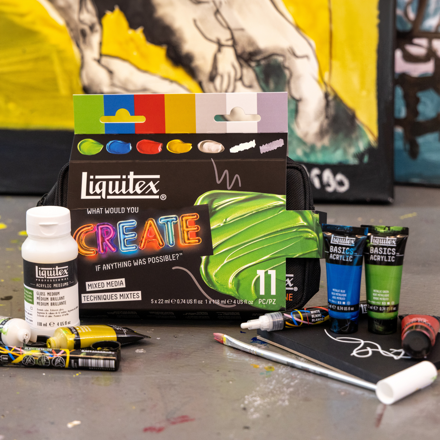 Akrylmaling Basics Mixed Media Set 5x22 ml