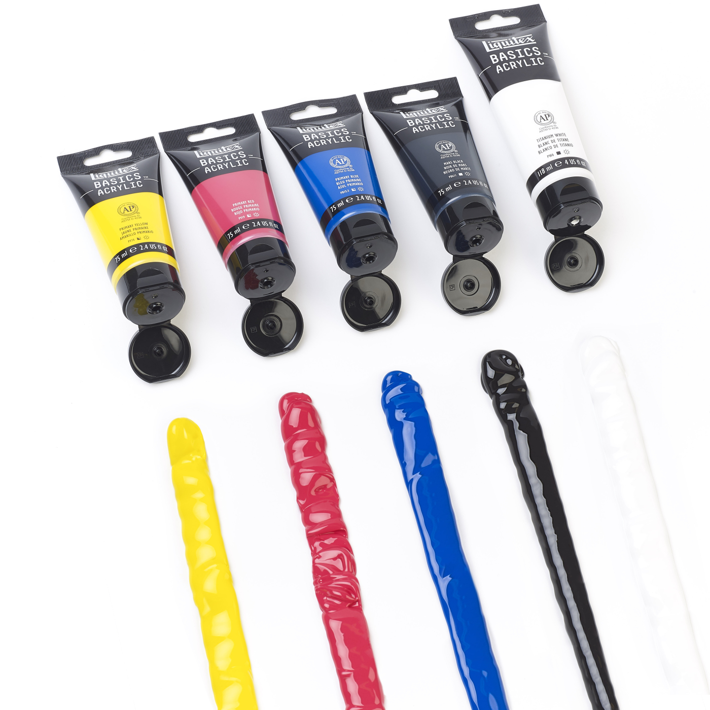 Akrylmaling Basics Set 4x75 ml + 1x118 ml