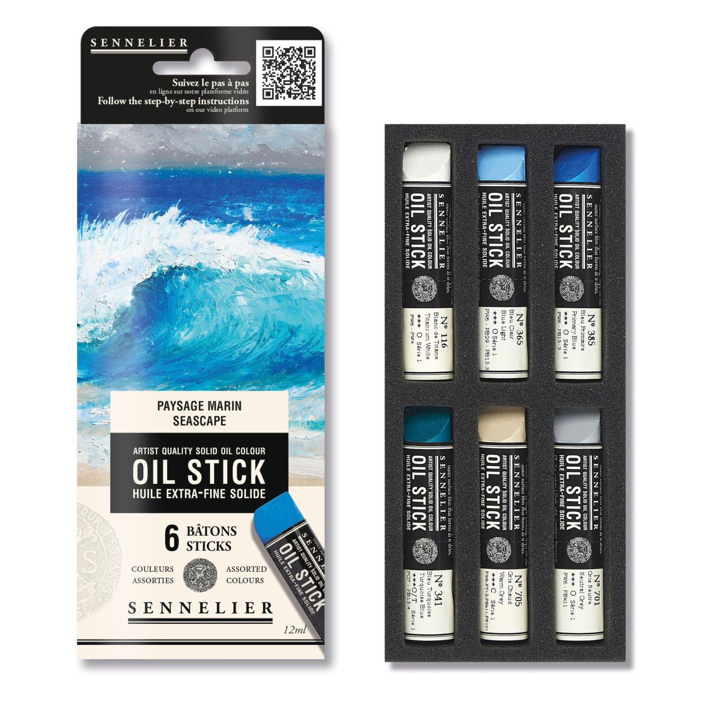 Oil Stick Mini 6-sæt Seascape