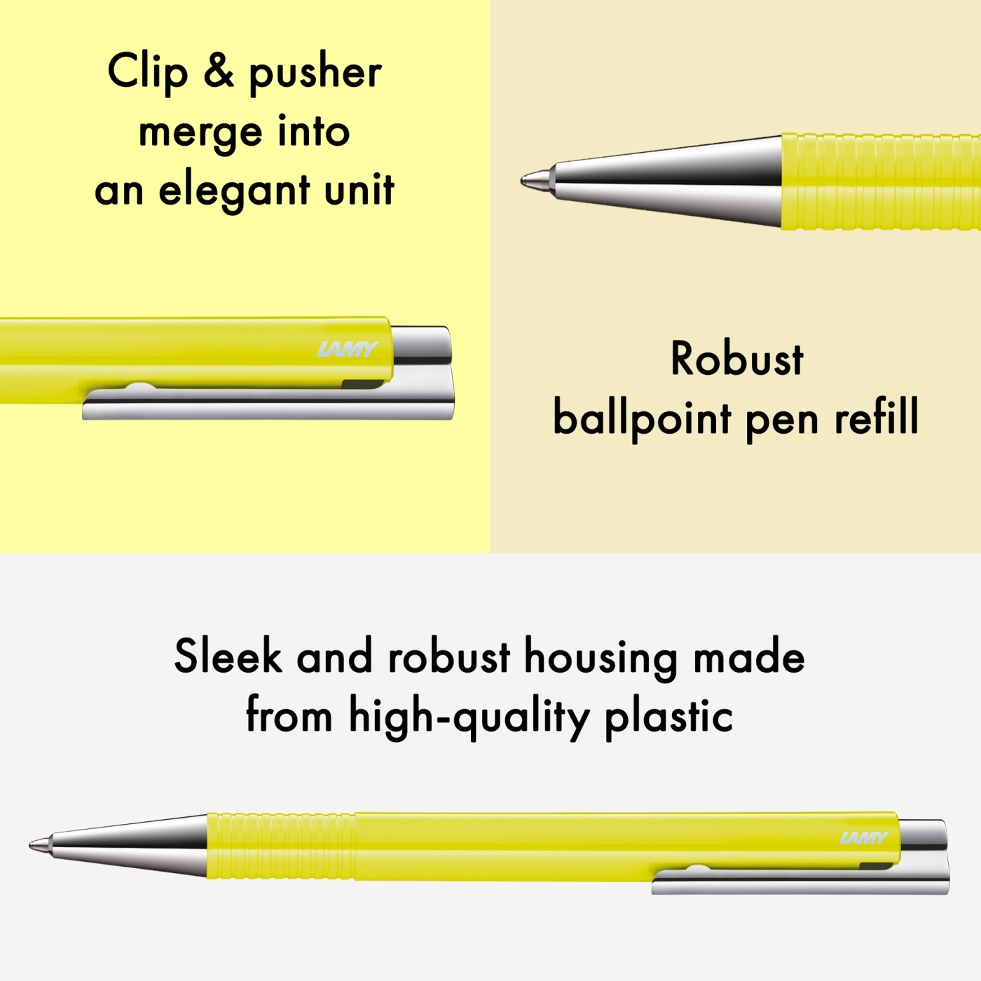Logo M+ Neonyellow Kuglepen