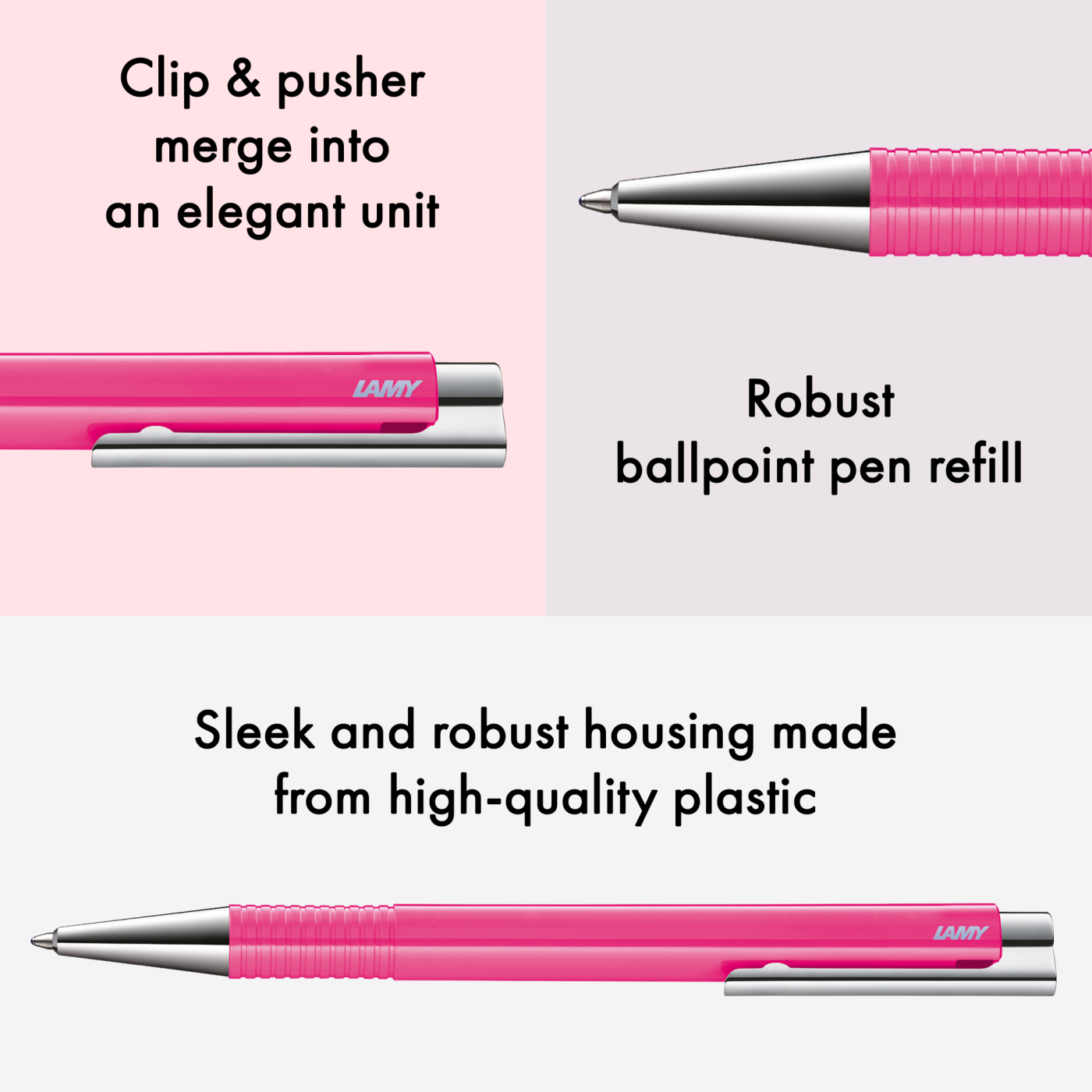 Logo M+ Neonpink Kuglepen
