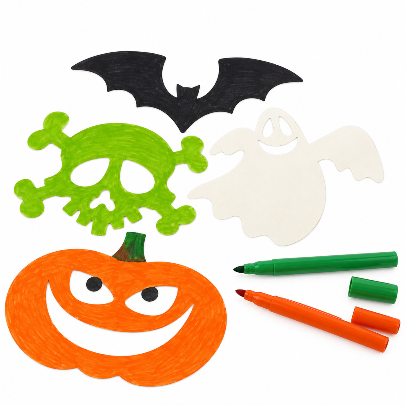 Papirfigurer Halloween 16-sæt